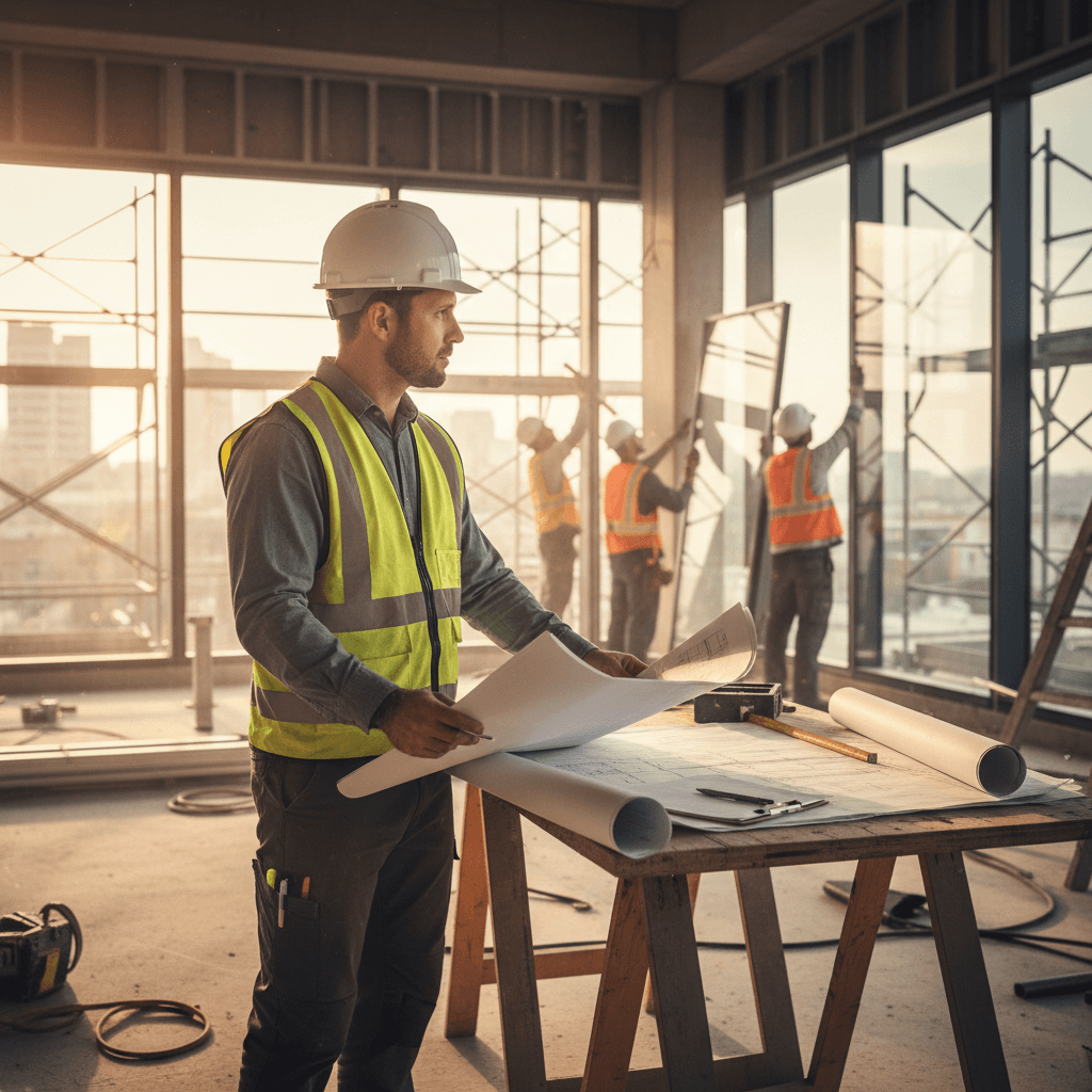 Project oversight and quality control during commercial build-out execution