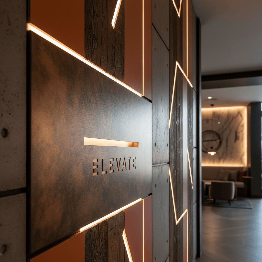 Architectural detail showing interior finish quality