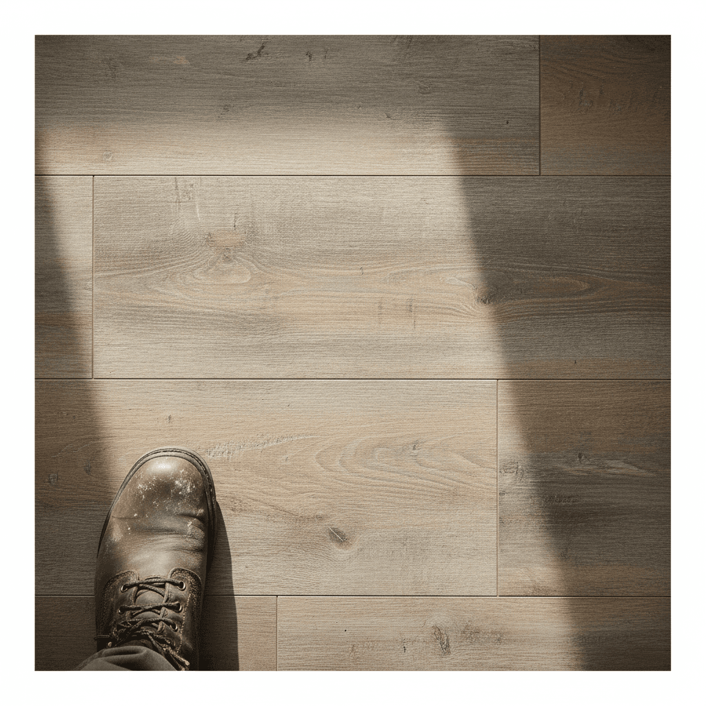 Finished flooring installation detail with professional craftsmanship